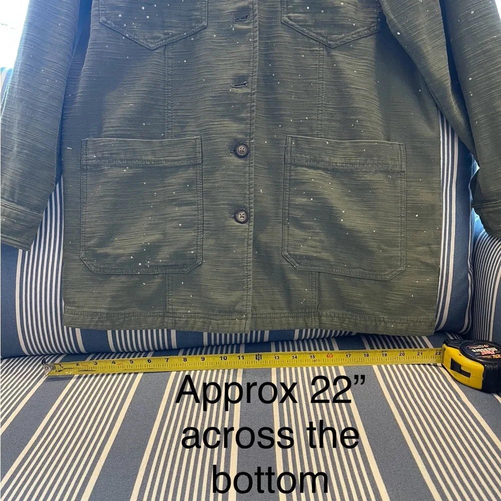 Free People Olive Green Star-Patterned Women's Jacket - Picture 13 of 16